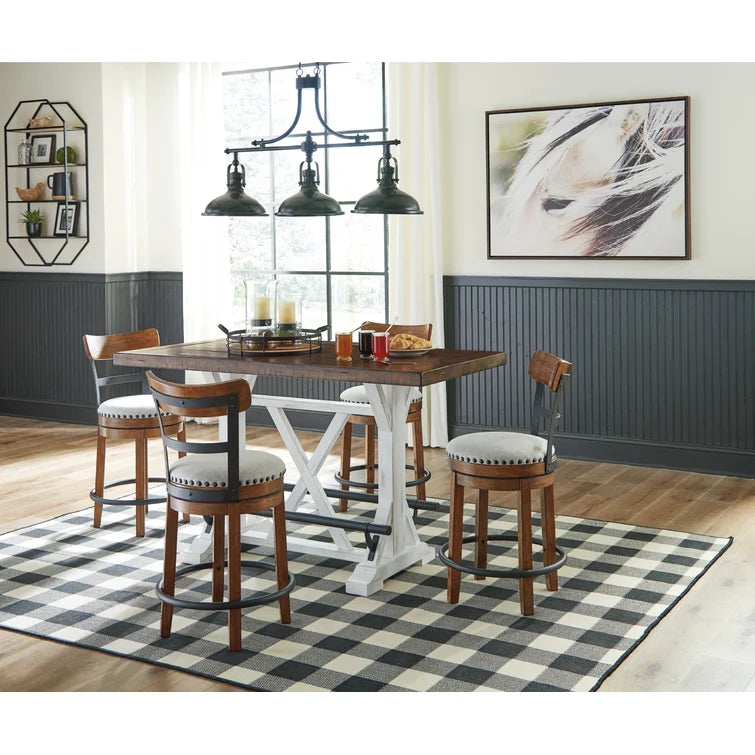 5 - Piece Double Pedestal Dining Set Ouch Cart
