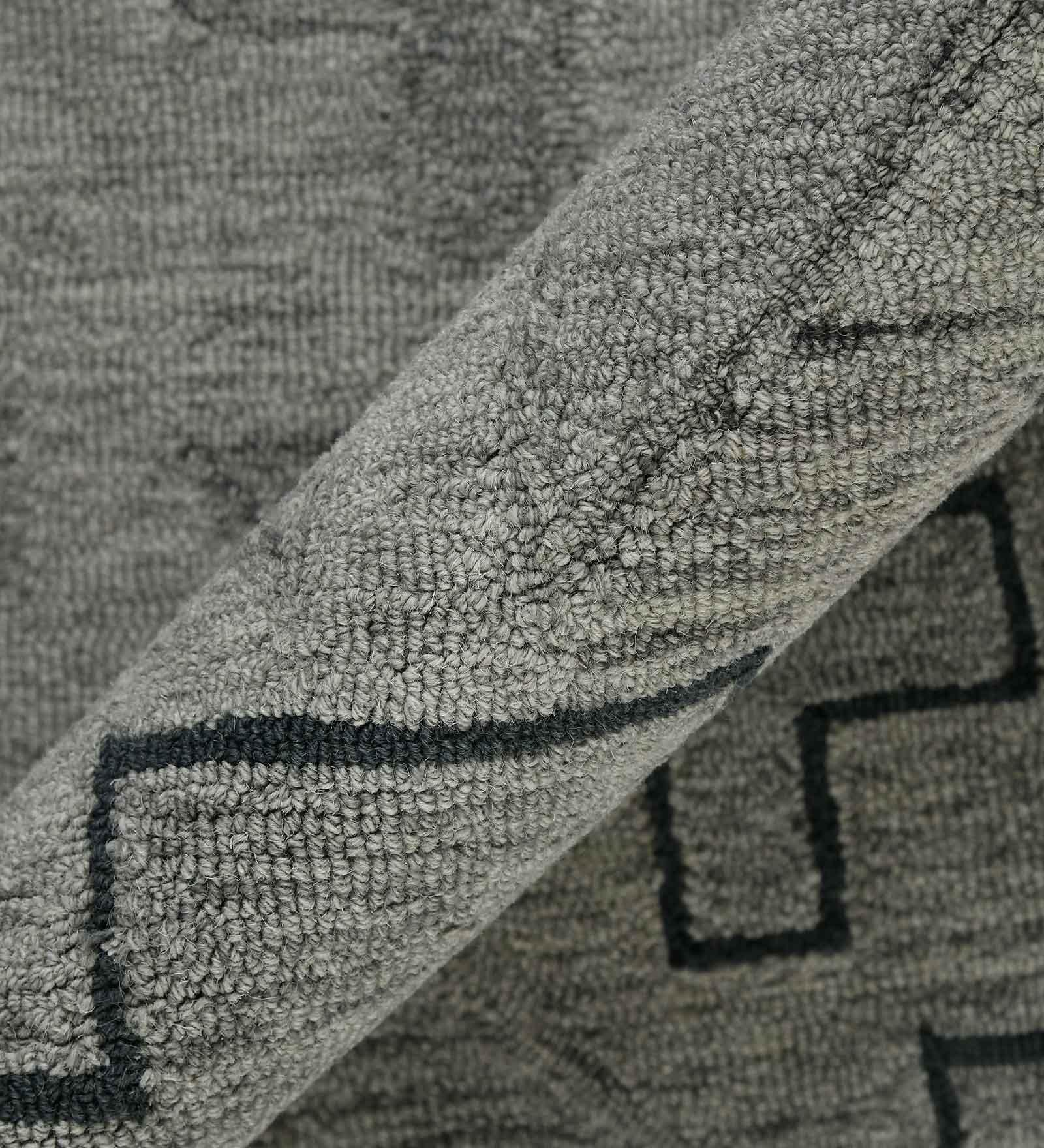 SHALE GRAY Wool Asteria 5x8 Feet Hand-Tufted Carpet - Rug - Ouch Cart