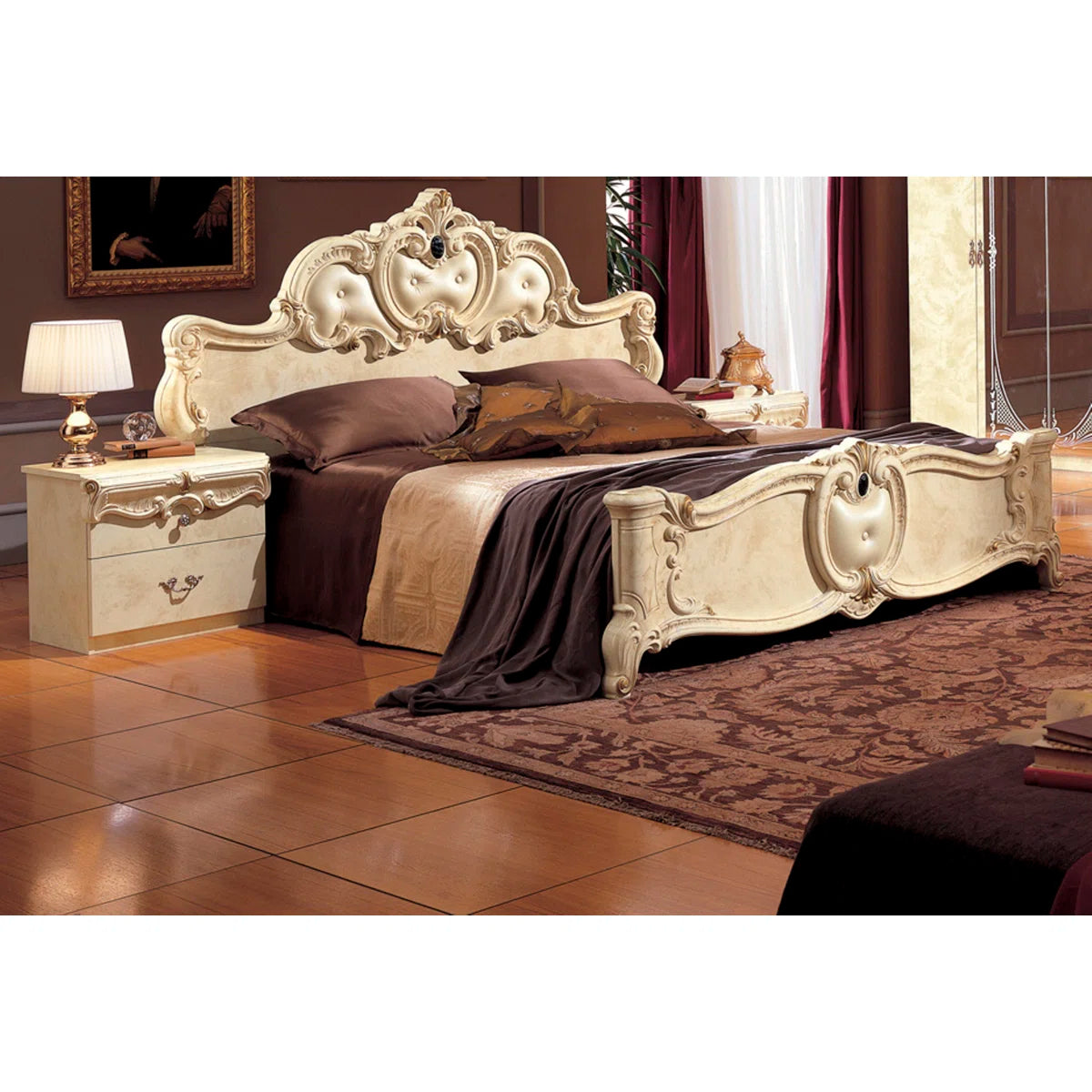 Rumsey Vegan Leather Standard Bed- OUCHCART | Bed