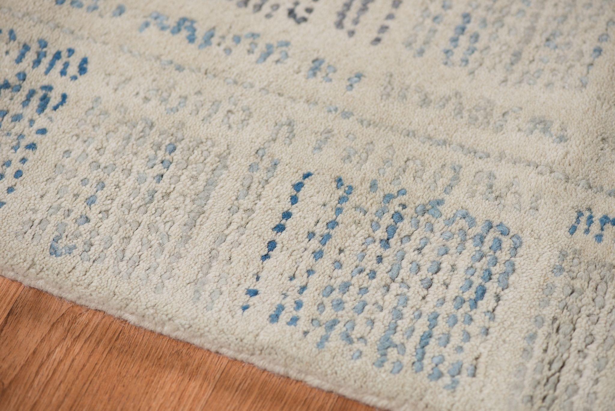 Dusk Blue Wool Vector 5x8 Feet Hand-Tufted Carpet - Rug - Ouch Cart