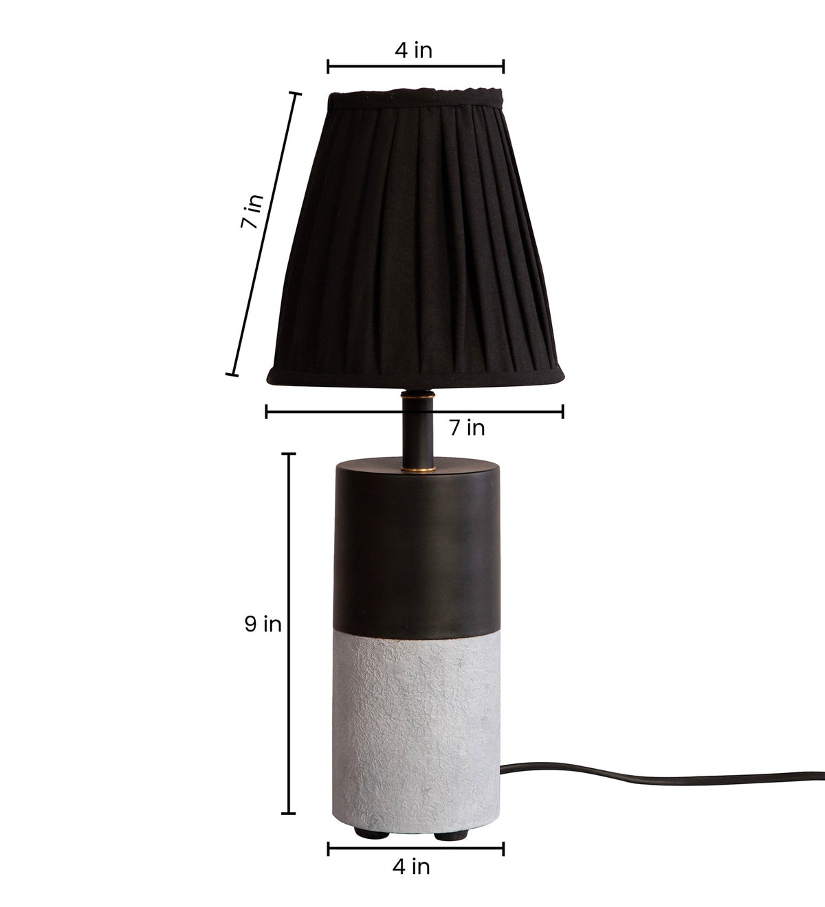 Concrete Drum Table Lamp By Shoppeefry Shoppeefry