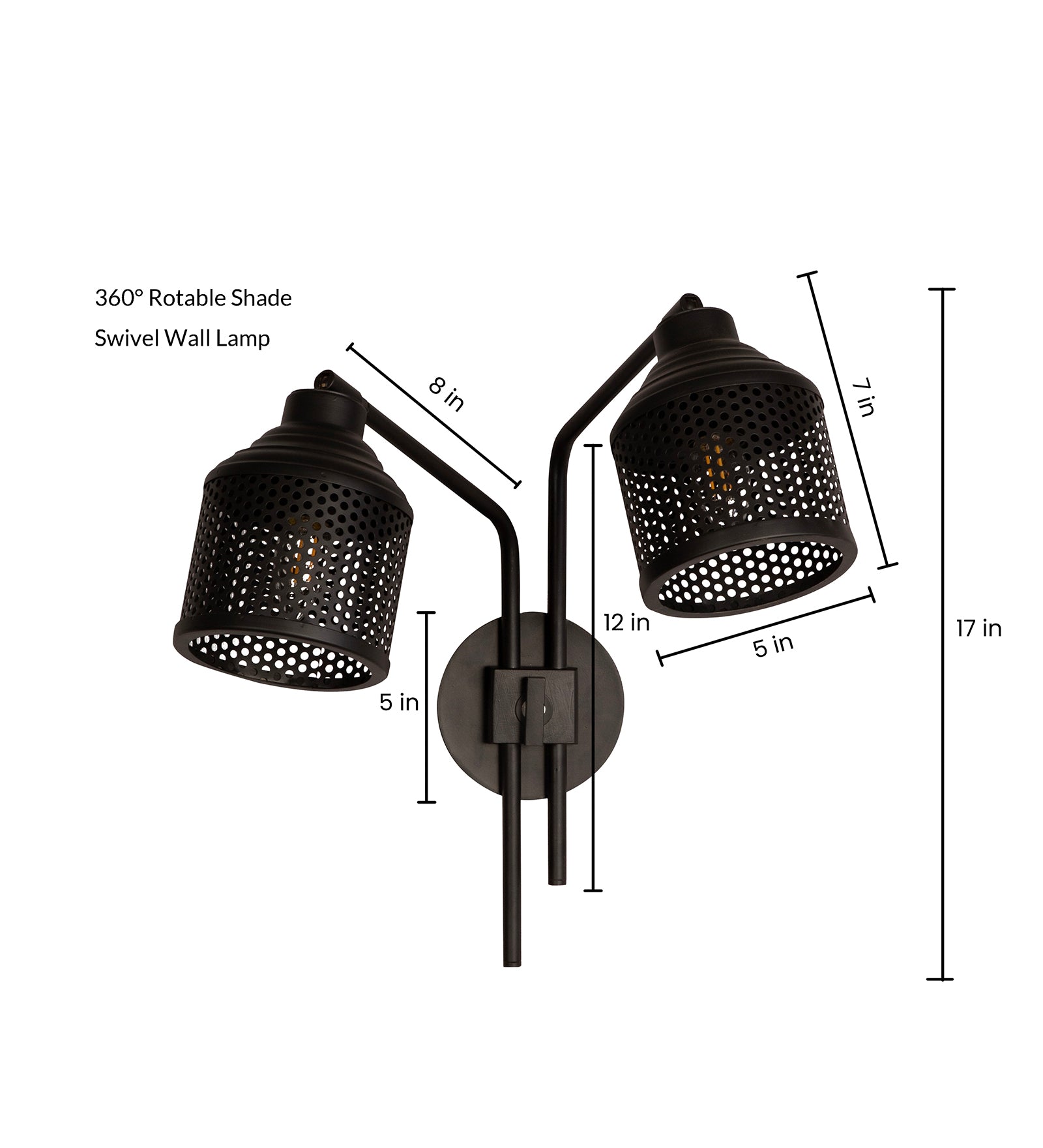 Riddle Wall Lamp Double Arm By Shoppeefry