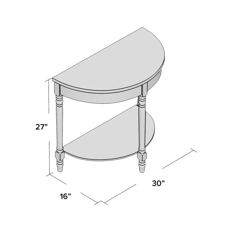 Hannah Solid Wood Top Console Table