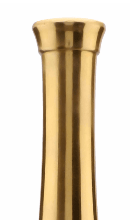 Champagne Bottle Scarlet Red & Gold (Large) Aluminium Table Vase, - Ouch Cart