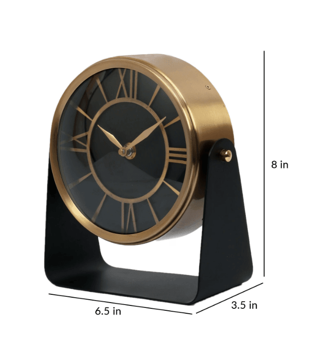 Mitsuki In Gold Table Clock, - Ouch Cart