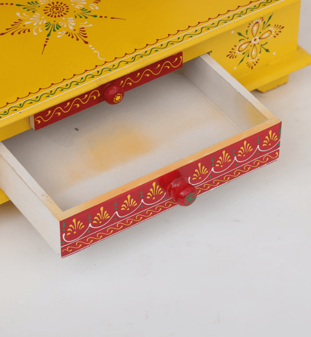 Multicolor Sheesham Wood & MDF Pooja Mandir Without Door, - Ouch Cart