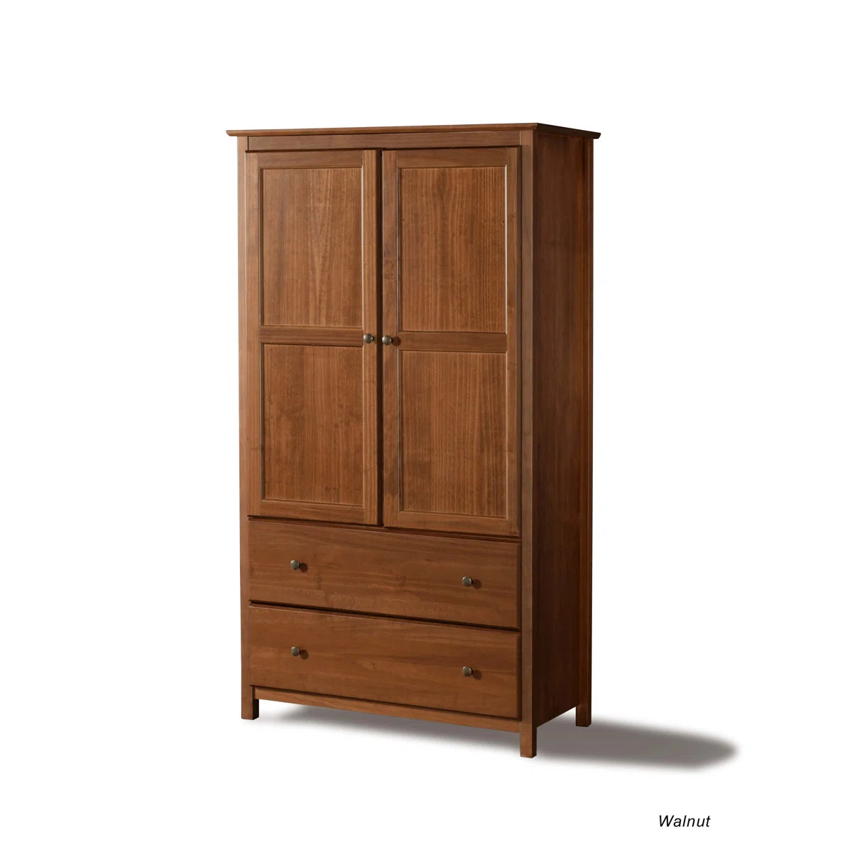 Shaker Bedroom Solid Wood Wardrobe Armoire with Drawers-OUCH CART | Wardrobe