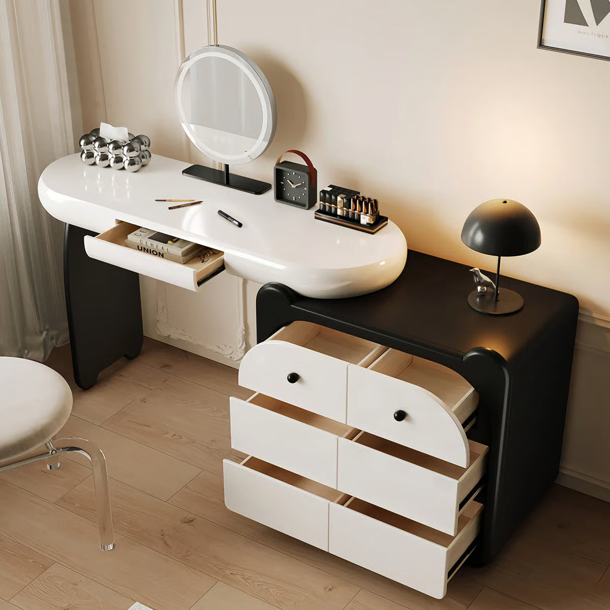 Luxury Shedir Vanity Desk – Compact & Functional Storage