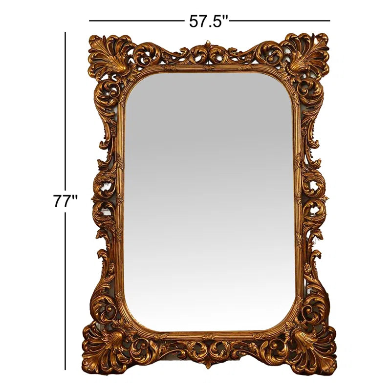 Solid Wood Flat Floor Mirror - Ouchcart| wall mirror