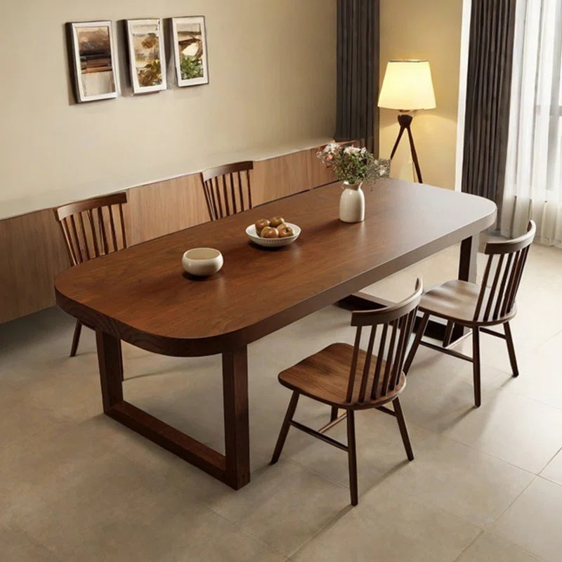 round corner dining table rectangular