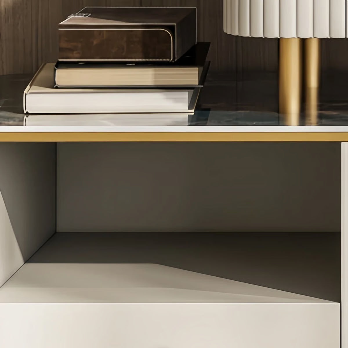 Elegant Stoicu Vanity Desk – Mirror and Ample Storage Space