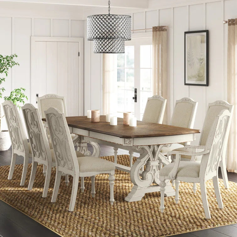 9 - Piece Trestle Dining Set