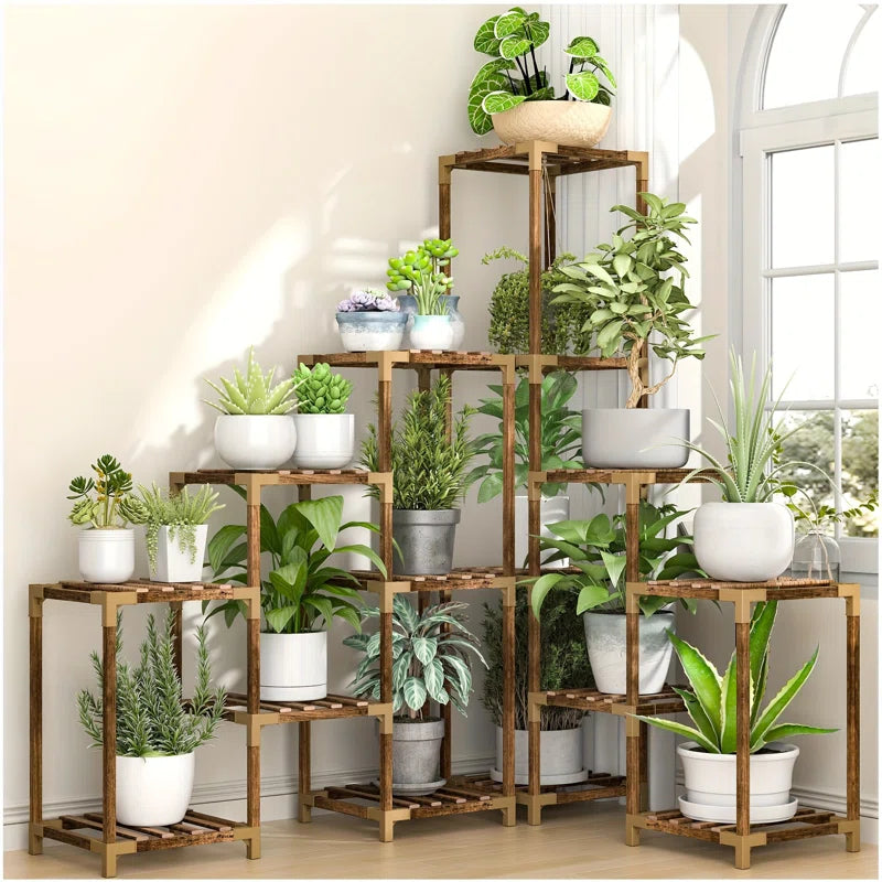 Multi-Tier Corner Shelf Plant Stand