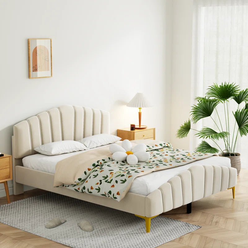 Tasheema Queen Upholstered Low Profile Platform Bed