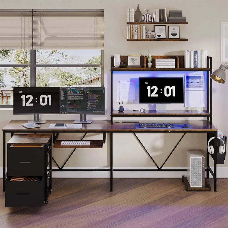 66.7"W L-Shaped Computer Desk Corner Desk