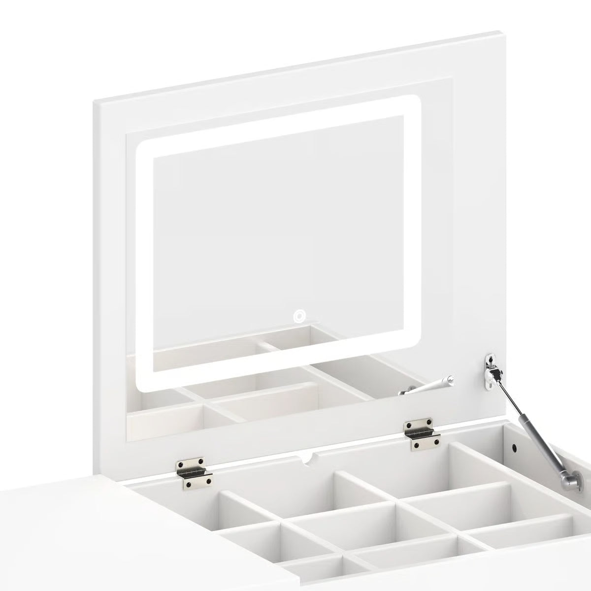 Thorn Flip-Top LED Makeup Vanity Table with Storage Drawers - OUCH CART | Dressing table