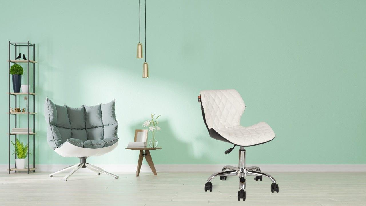 Adiko Flower Lounge Chair in White - Ouch Cart