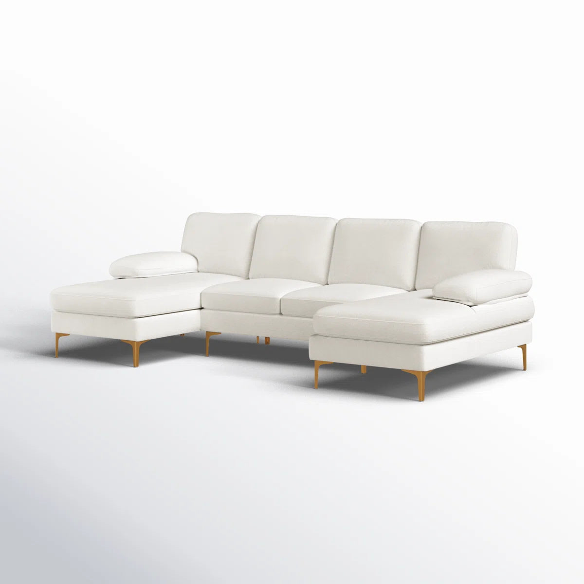 Glam Chenille Upholstered Modular Sectional Sofa