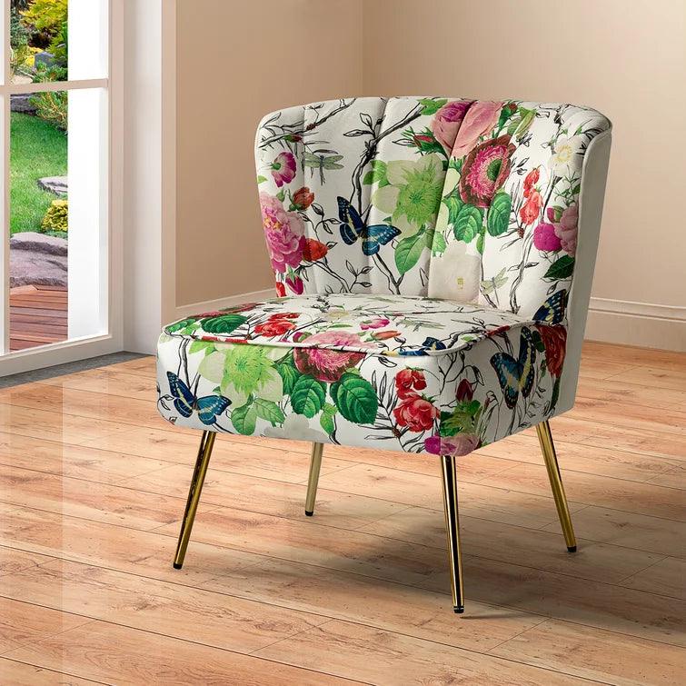 Upholstered Barrel Chair - Ouch Cart