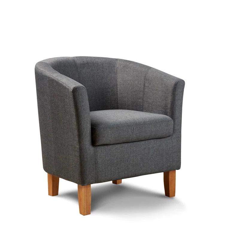 Upholstered Barrel Chair - Ouch Cart
