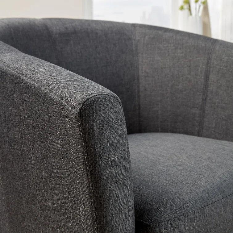 Upholstered Barrel Chair - Ouch Cart