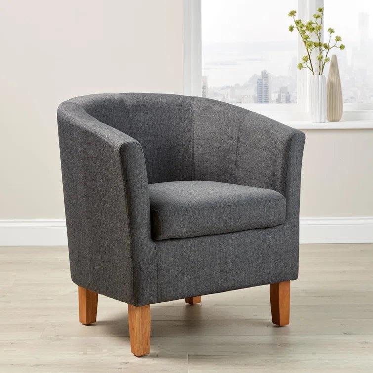 Upholstered Barrel Chair - Ouch Cart