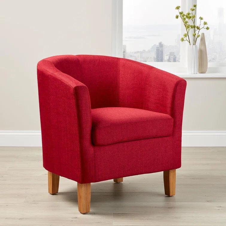 Upholstered Barrel Chair - Ouch Cart
