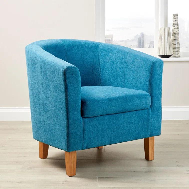 Upholstered Barrel Chair - Ouch Cart