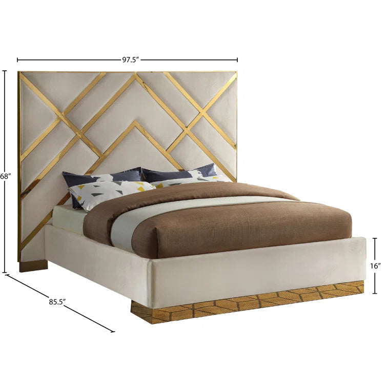 Upholstered Platform Bed OUCH CART