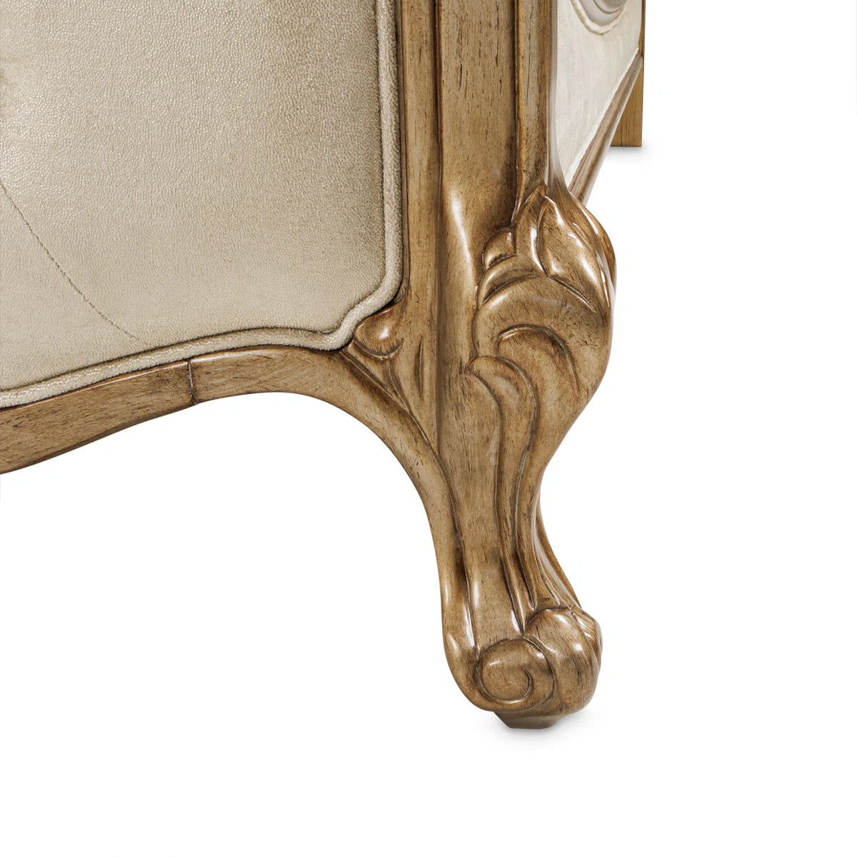 Upholstered Scalloped Bed