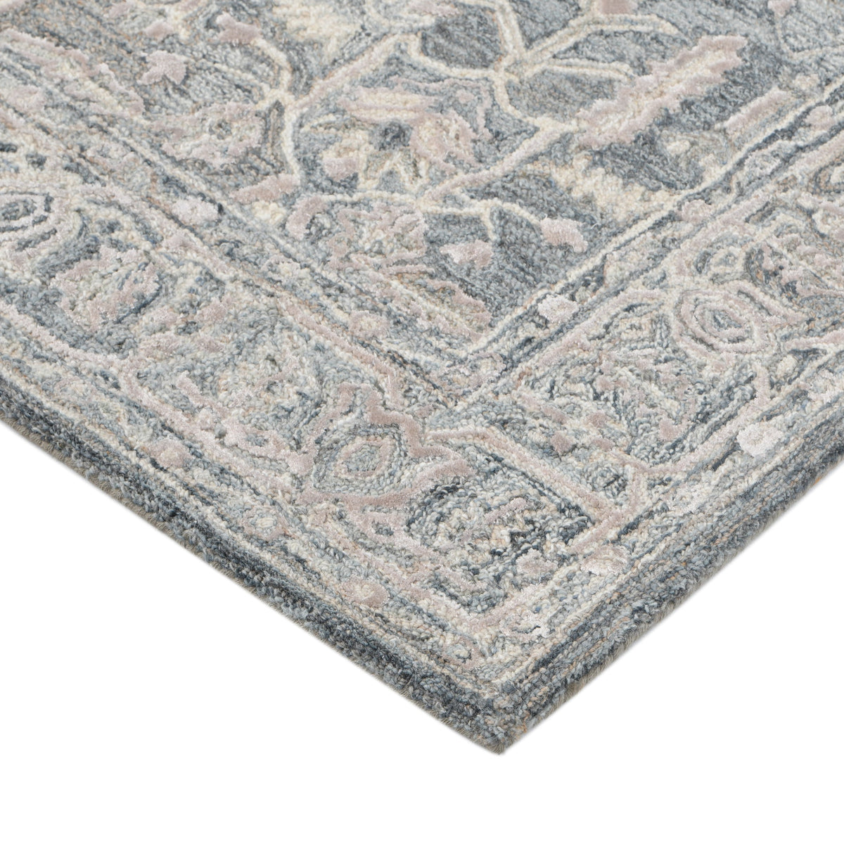 Saraswati Global Rug Luxury Handcrafted Floral Area Rug - 8x10 Feet, Premium Wool, Anti-Skid & Anti Slip Cotton Backing Carpet , Ideal for Bedroom, Living Room, and Dining Room, Kids Room, Office. Saraswati Global