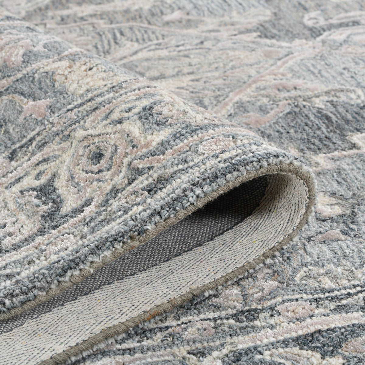 Saraswati Global Rug Luxury Handcrafted Floral Area Rug - 8x10 Feet, Premium Wool, Anti-Skid & Anti Slip Cotton Backing Carpet , Ideal for Bedroom, Living Room, and Dining Room, Kids Room, Office. Saraswati Global