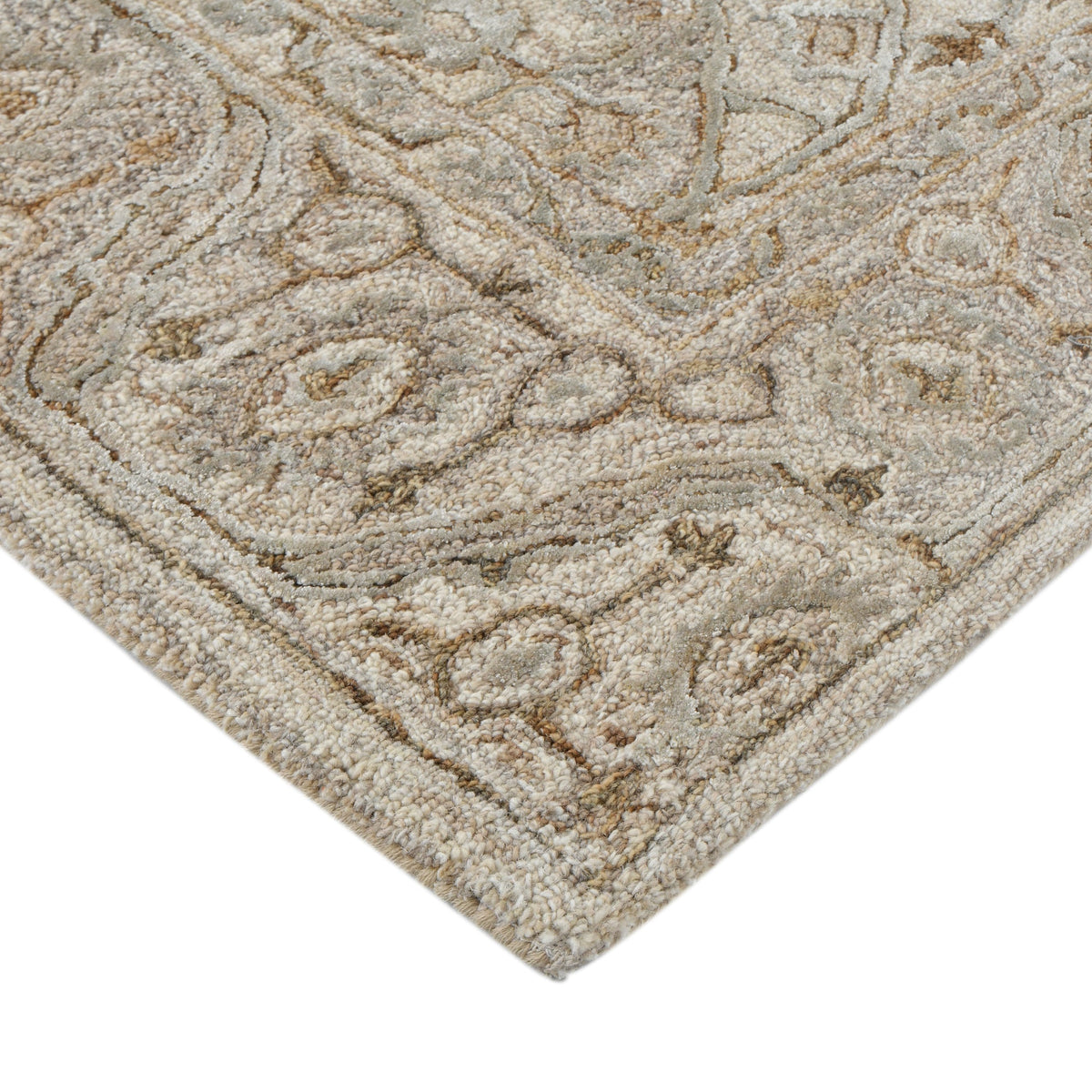 Saraswati Global Rug , Handcrafted Area Rug, 8x10 Feet, Wool & Viscose Rug, Luxurious Anti-Skid & Anti Slip Backing Carpet , Ideal for Bedroom, Living Room, and Dining Room, Kids Room, Office Rug. Saraswati Global