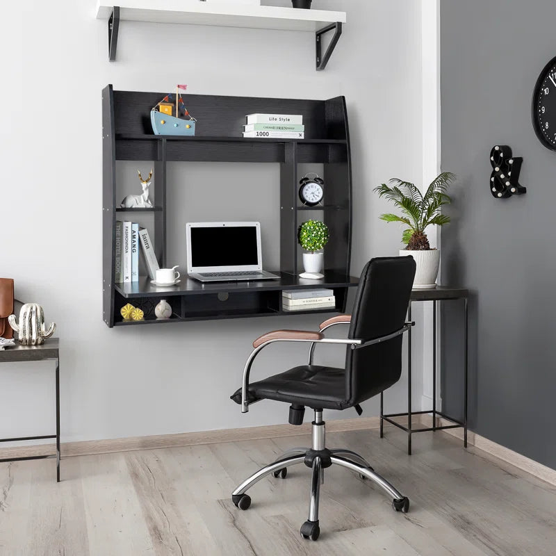 "Floating Desk: Modern Design for a Sleek and Space-Saving Workspace" Ouch Cart