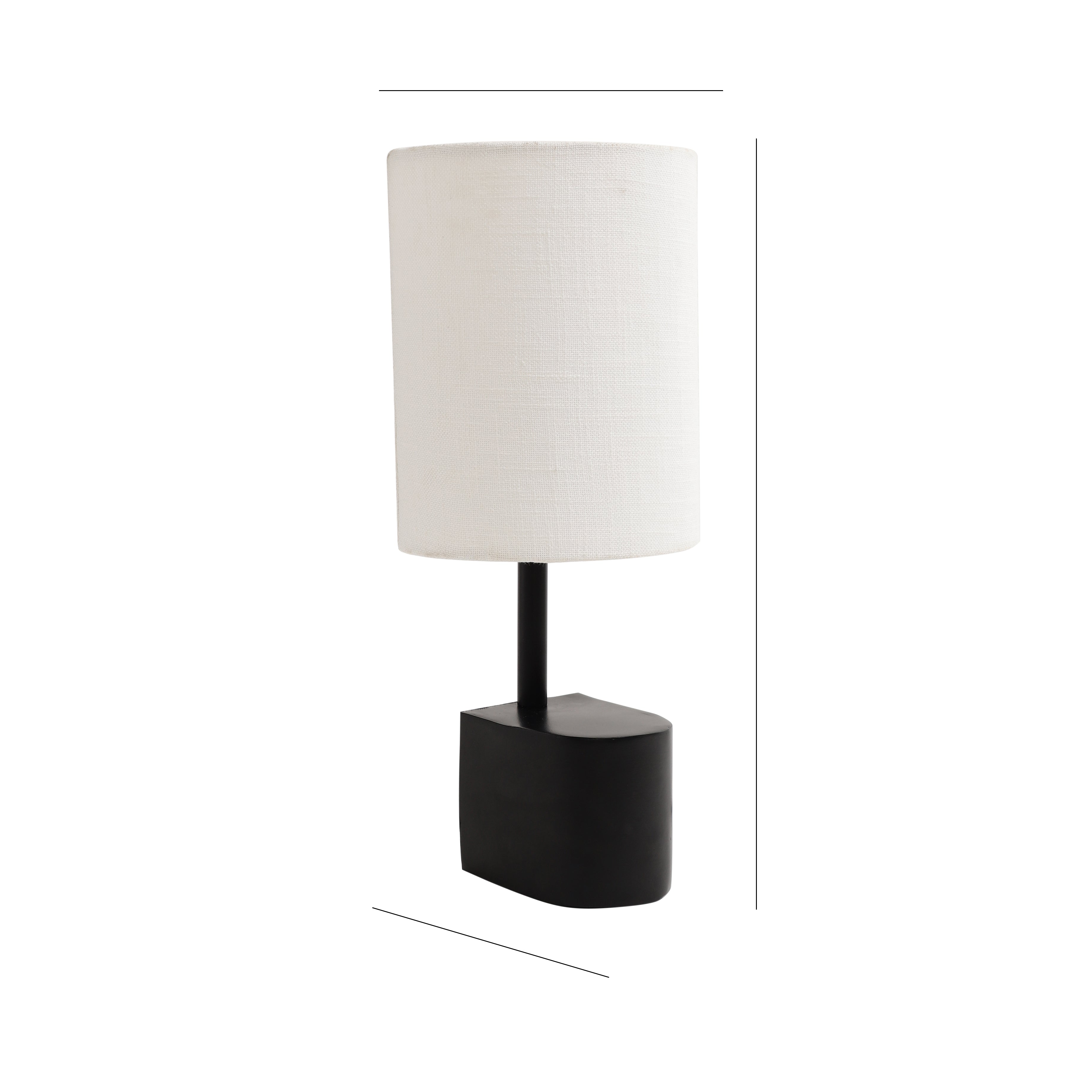 Split Table Lamp Black