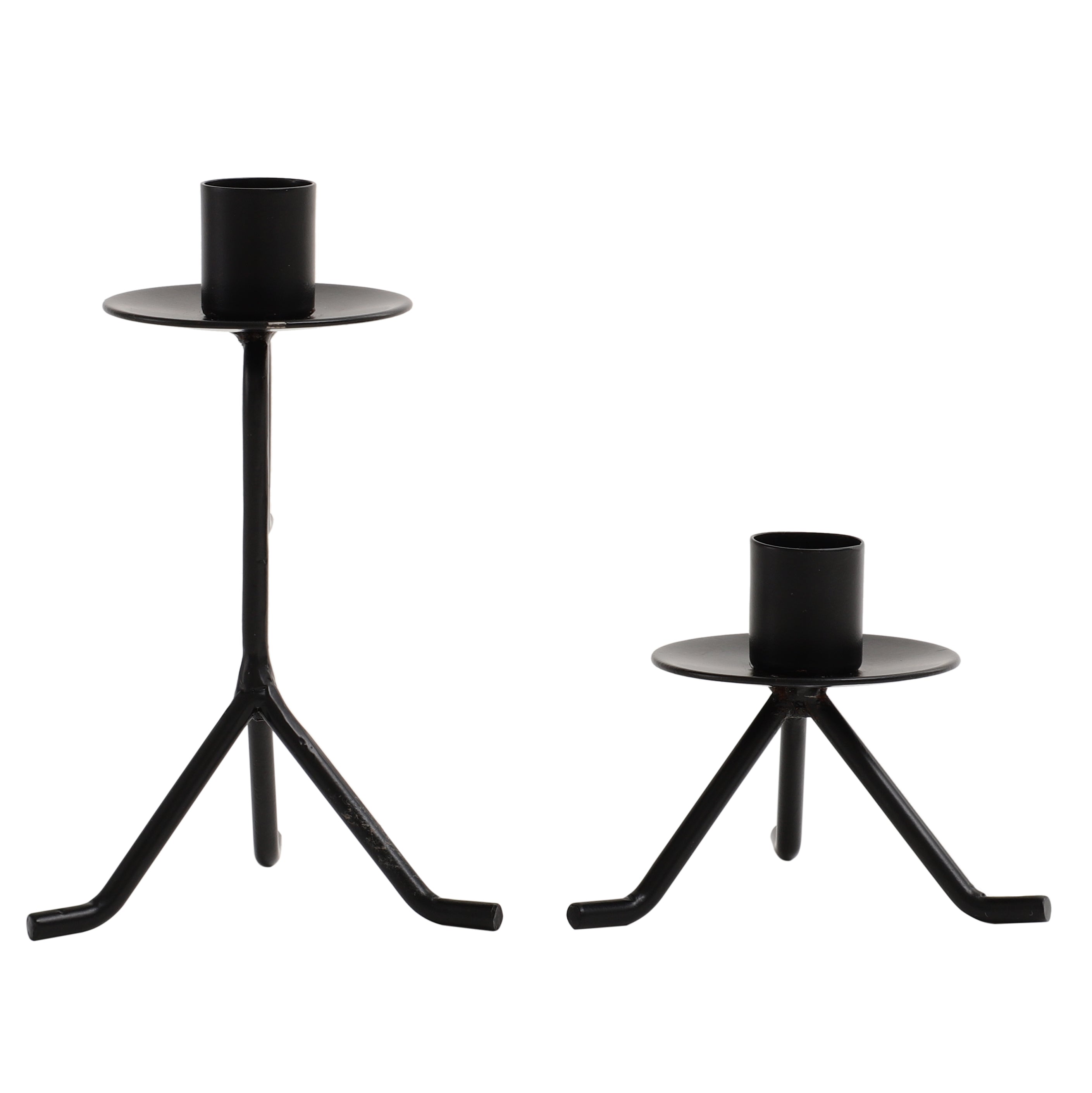 Marquesa Glow Candle Holders In Black M.M.I. OVERSEAS