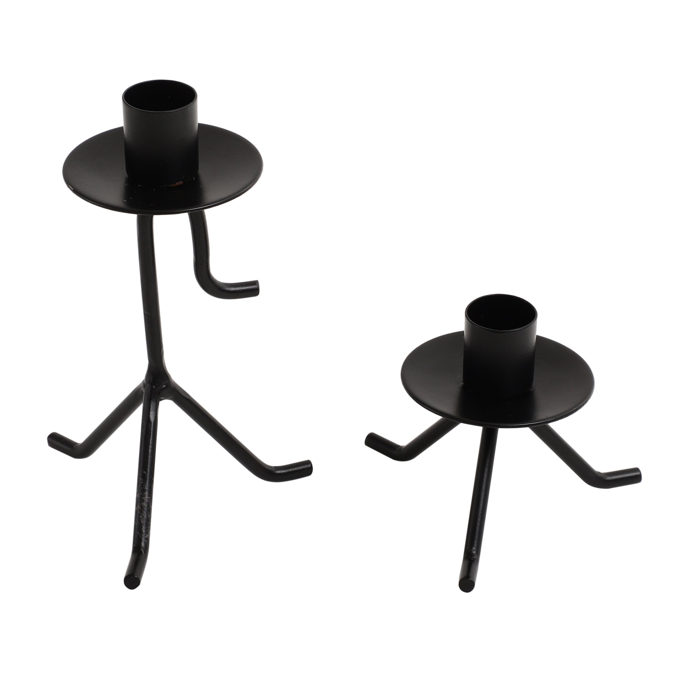 Marquesa Glow Candle Holders In Black M.M.I. OVERSEAS