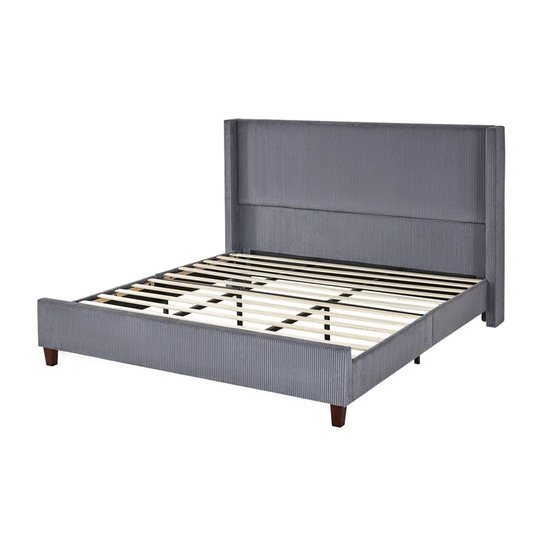 Wauseon Corduroy Upholstered Bed