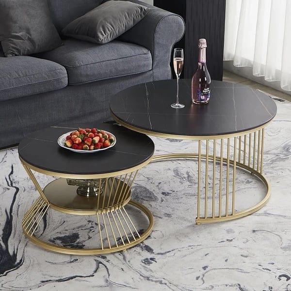 BARACK NESTING COFFEE TABLE SET OF 2 - Ouch Cart
