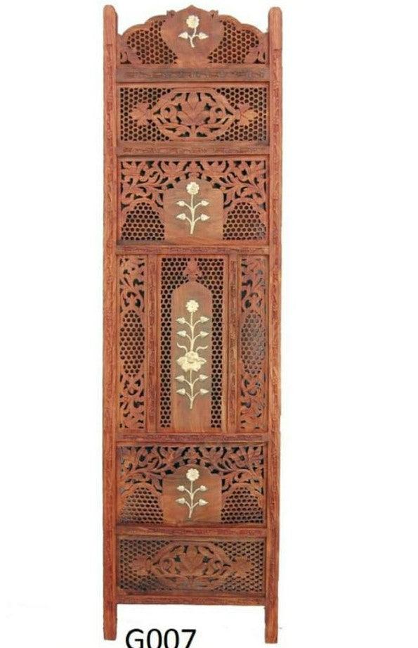 4 Panel Sheesham Wooden Partitions Room Dividers Screen Separators for Living Room Wooden Room Divider Partition Wooden Screen Wooden Separator Home & Kitchen - Ouch Cart