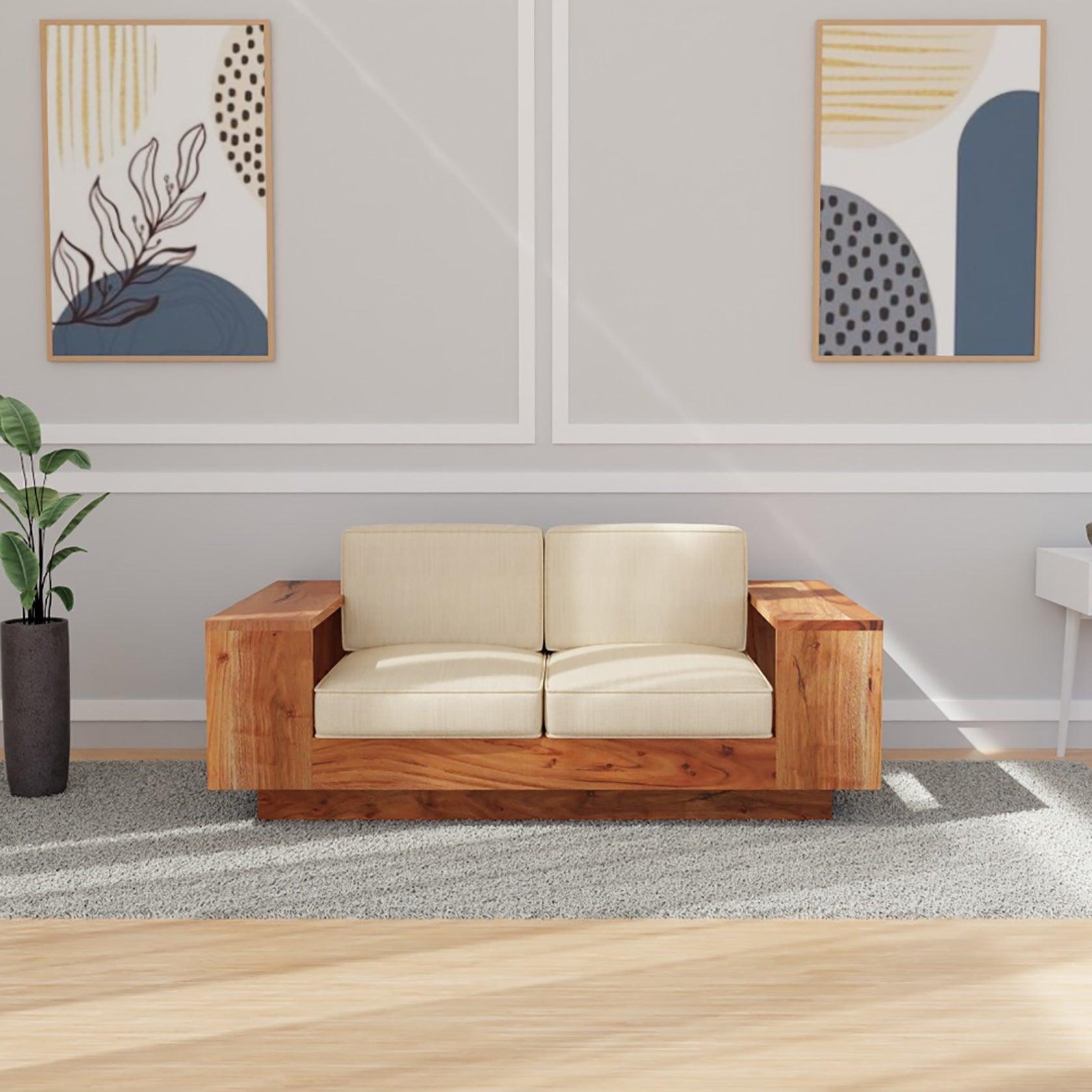 Serenerest Acacia Sofa In Light Reddish Honey - Ouch Cart