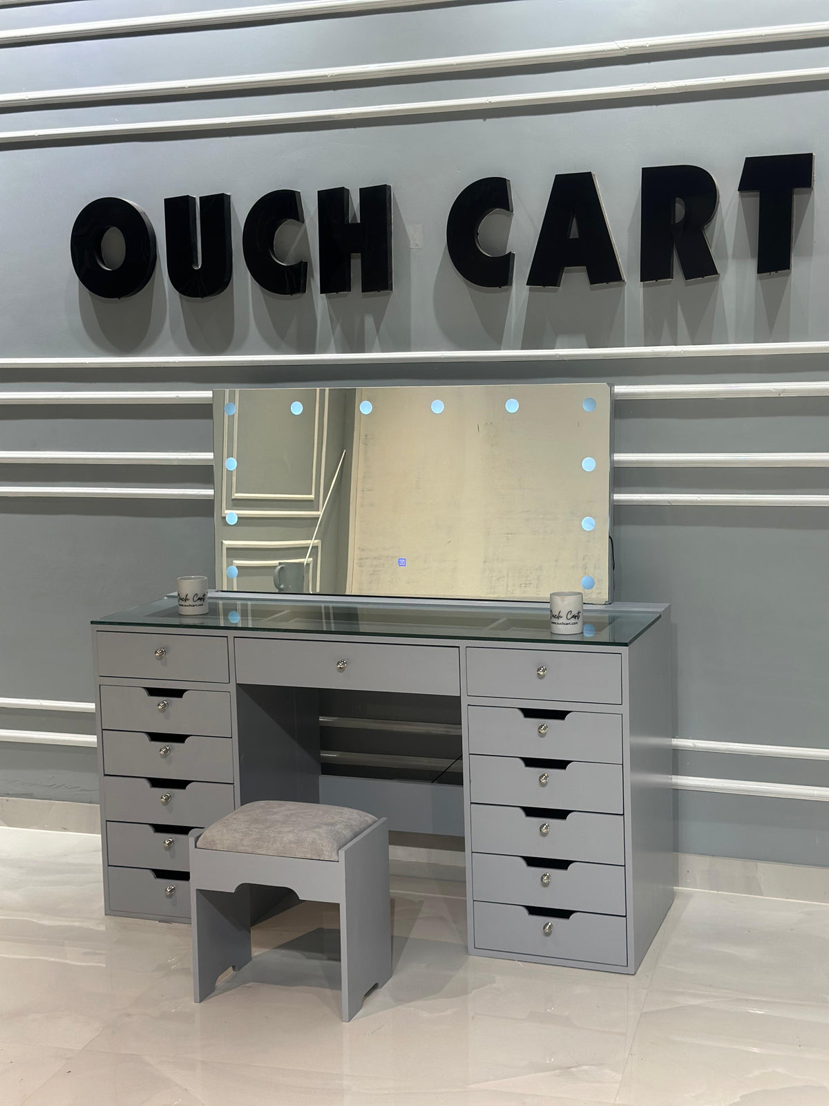 Vanity Table with Mirror – Elegant and Stylish Storage Solution for Your Bedroom OUCH CART