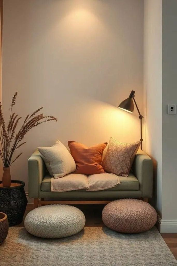 Modern 2-Seater Fabric Sofa with Cushions | Stylish Living Room Sofa OUCH CART
