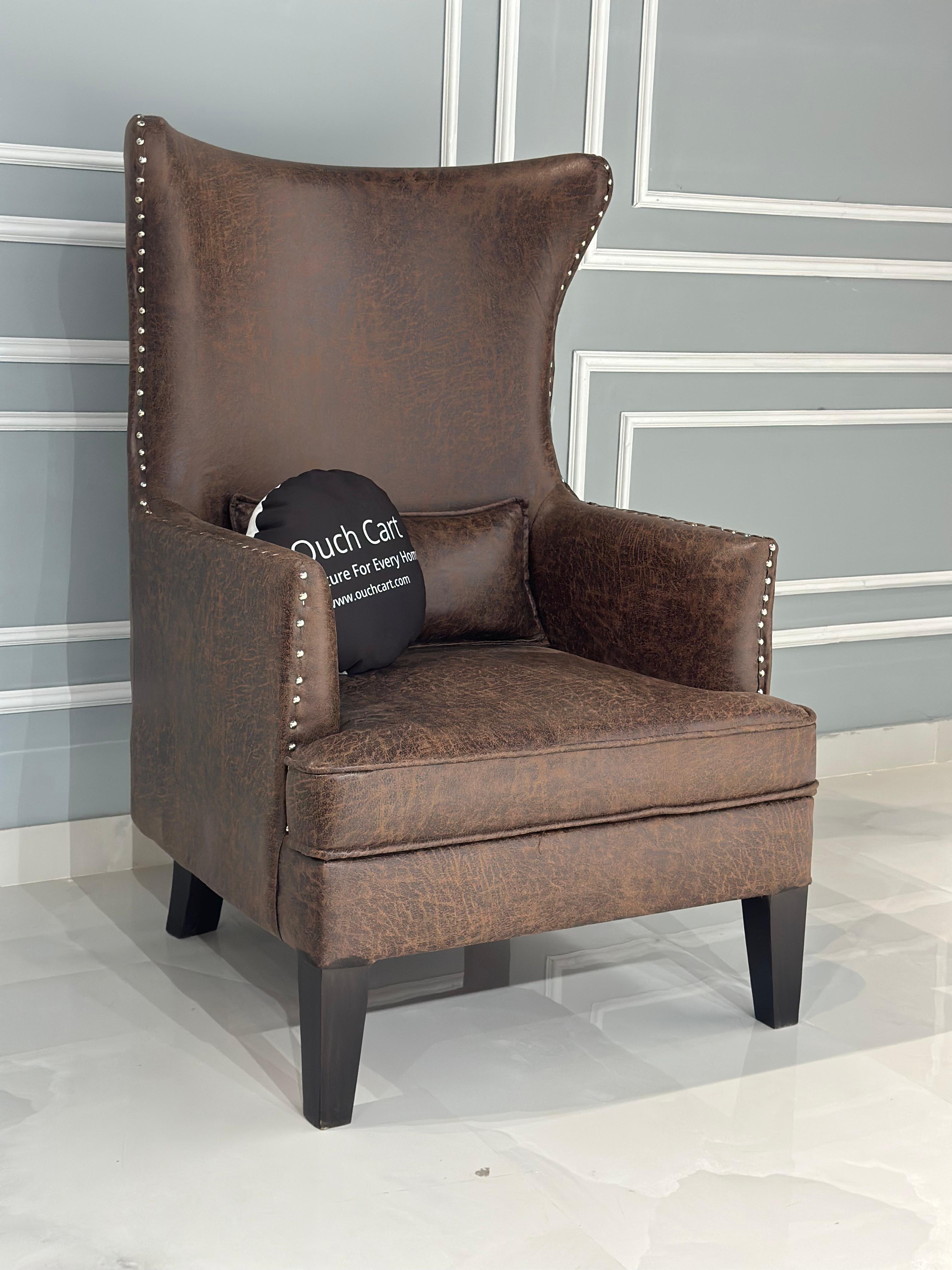 Luxurious Wingback Chair with Wide Tufted Back for Ultimate Comfort