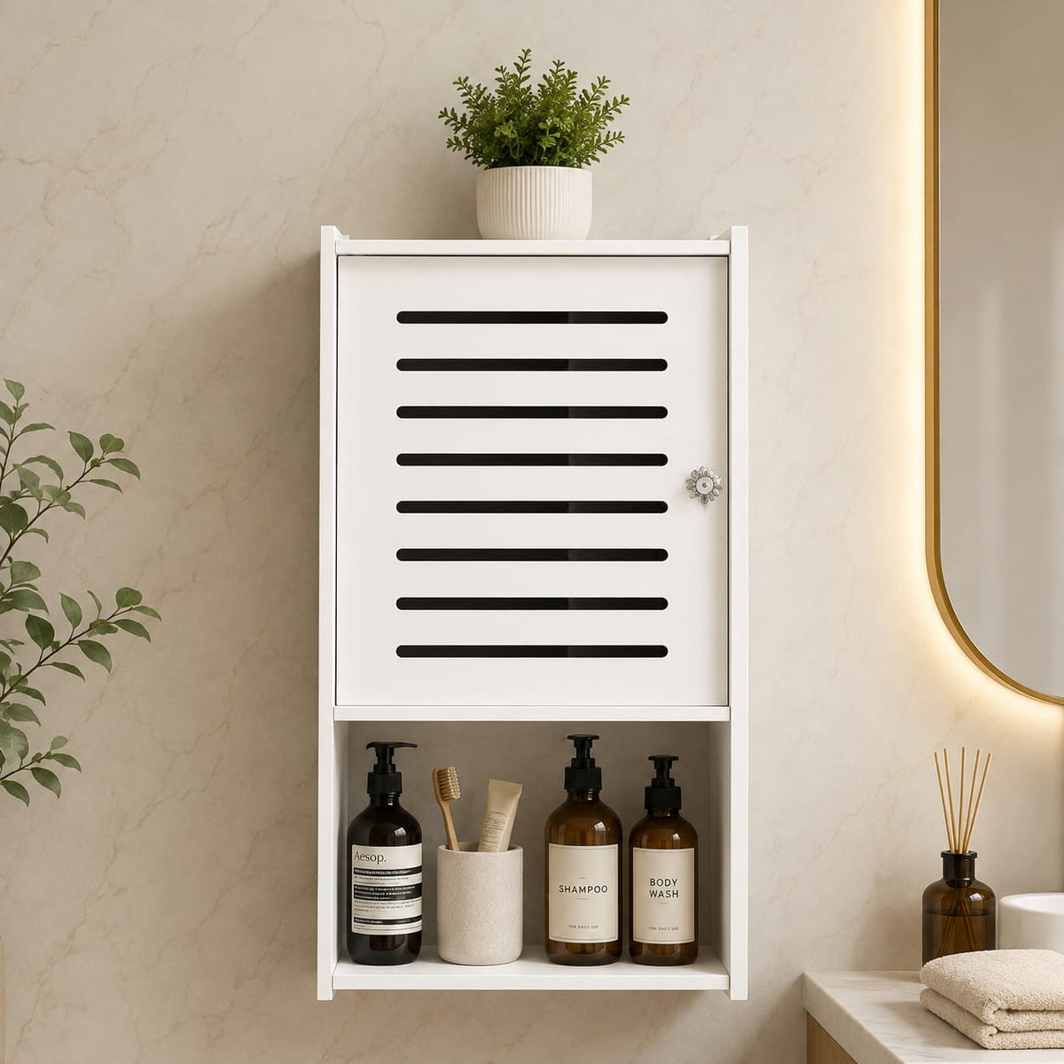 Ouch Cart Wall Mounted Bathroom Storage Cabinet OUCH CART