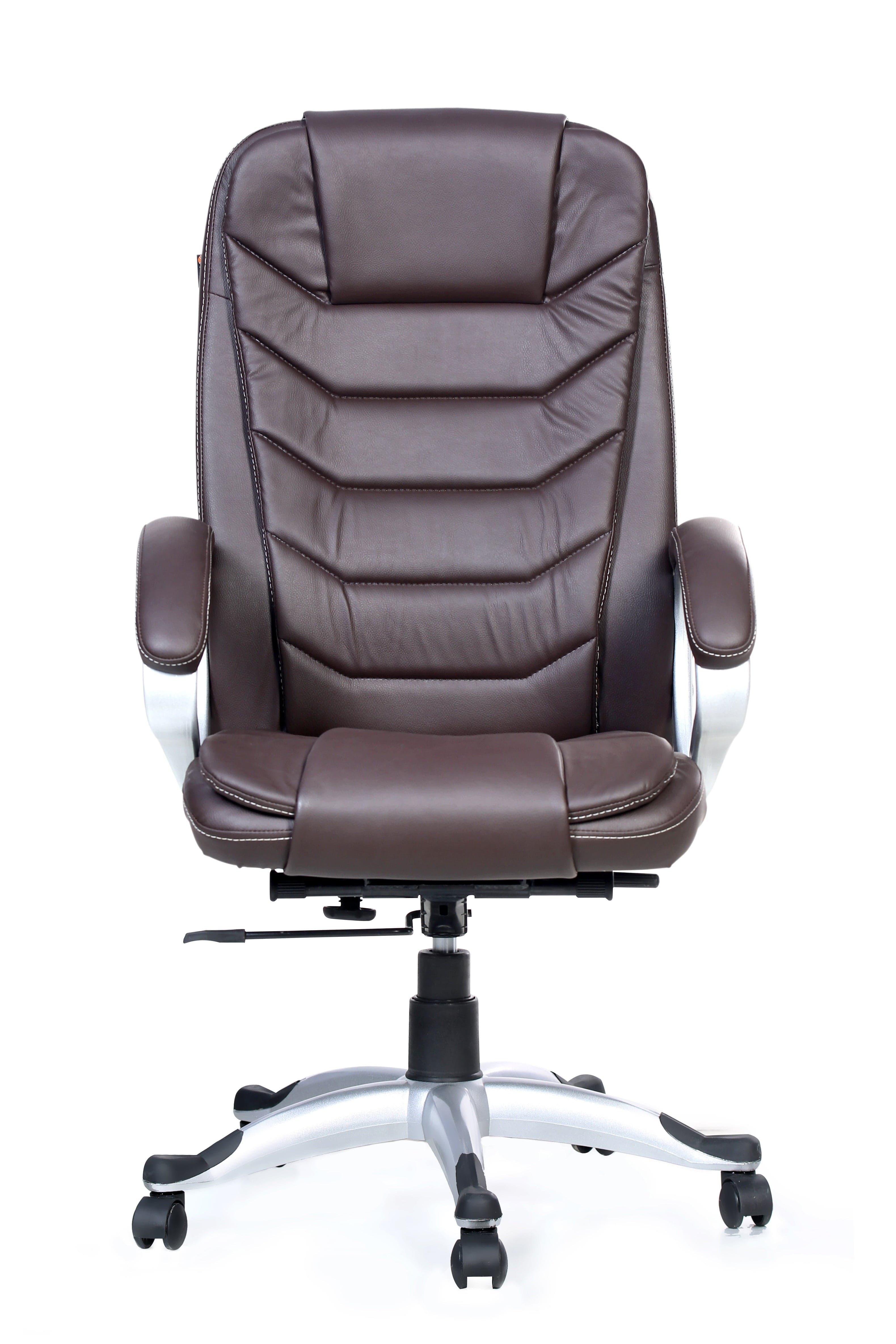 Smart Executive Chair in Brown Colour by Adiko Systems - Ouch Cart
