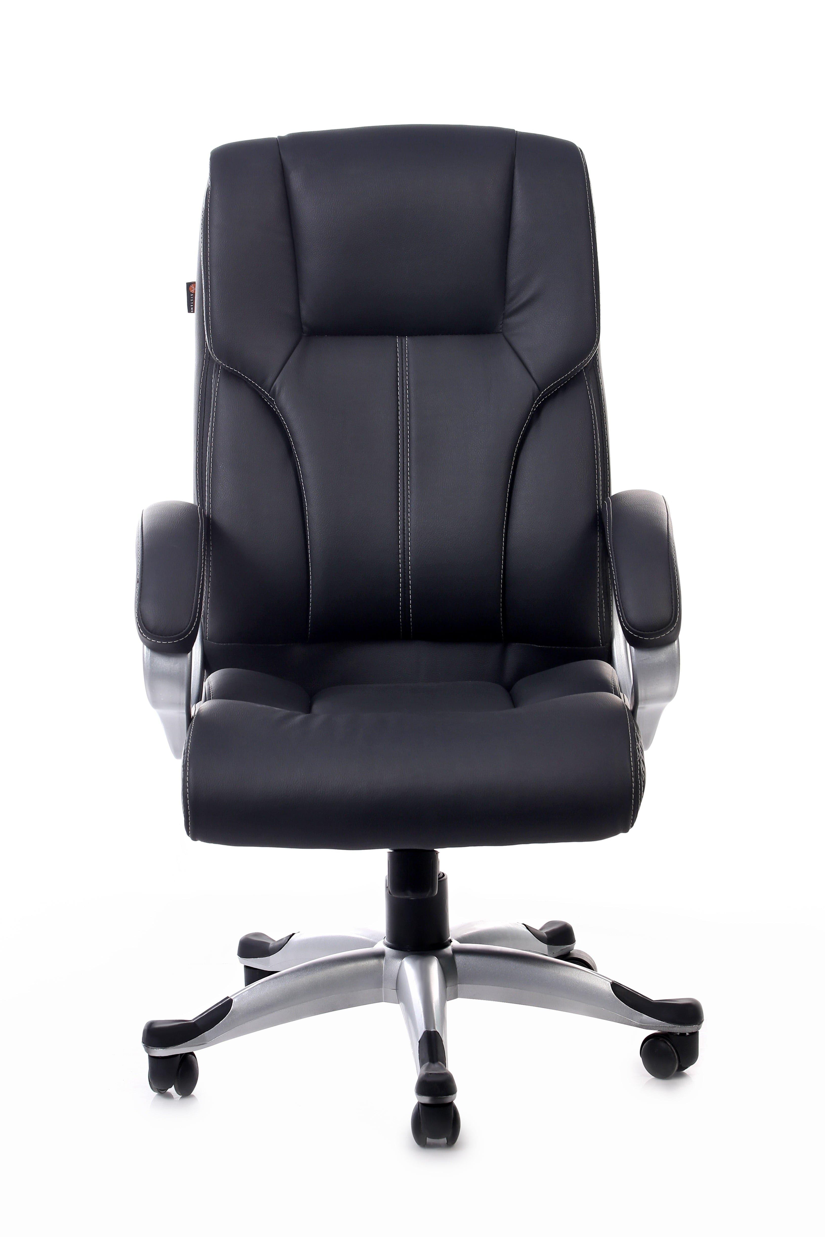 Adiko High Back Executive Revolving Office Chair in Black - Ouch Cart