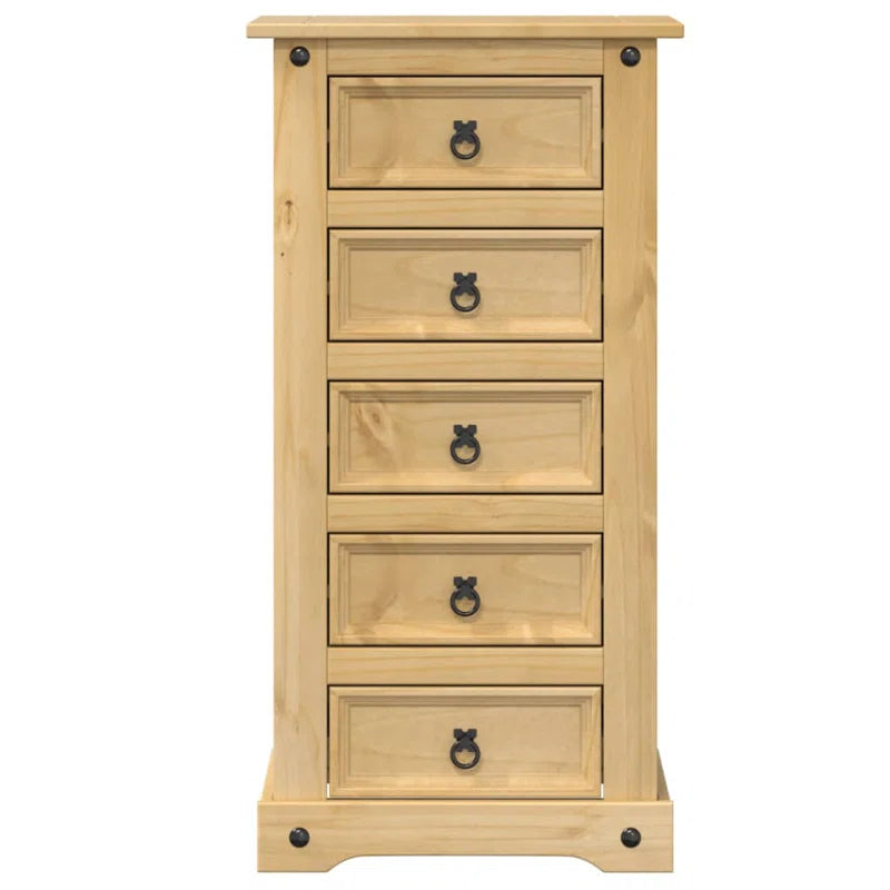Miles Manufactured Wood + Solid Wood Bedside Table