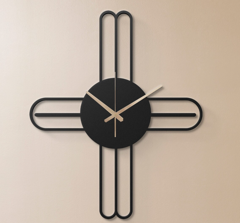cross dial wallclock