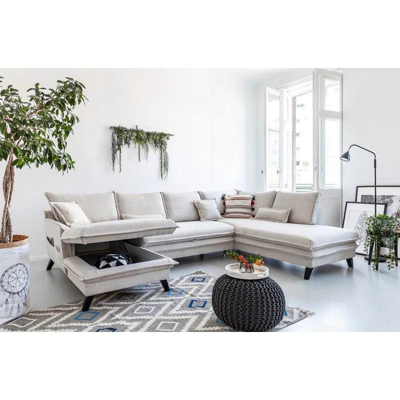 Yuri Upholstered Corner Sofa for Living Room - Ouch Cart